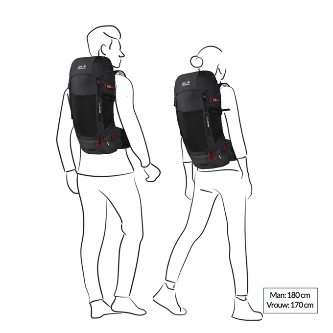 Jack Wolfskin Wolftrail 28 Recco Hiking Pack Phantom 4 Jack Wolfskin Wolftrail 28 Recco Hiking Pack Phantom - Afbeelding 2