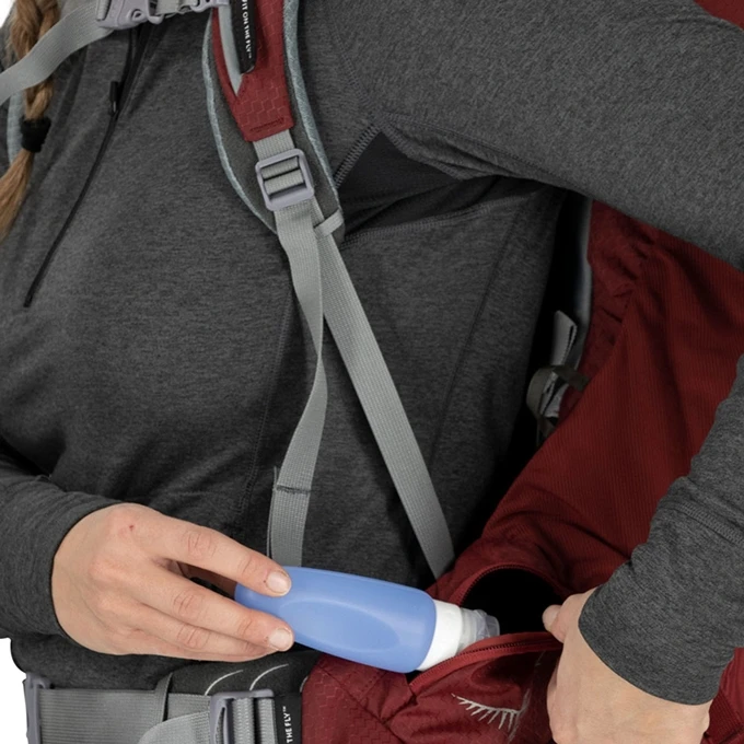 Osprey Ariel 55 Womens Backpack M/L Claret Red 20 Osprey Ariel 55 Womens Backpack M/L Claret Red - Afbeelding 18