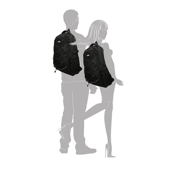 Enrico Benetti Yellow Stone 15'' Laptop Rugzak Zwart 4 Enrico Benetti Yellow Stone 15'' Laptop Rugzak Zwart - Afbeelding 2