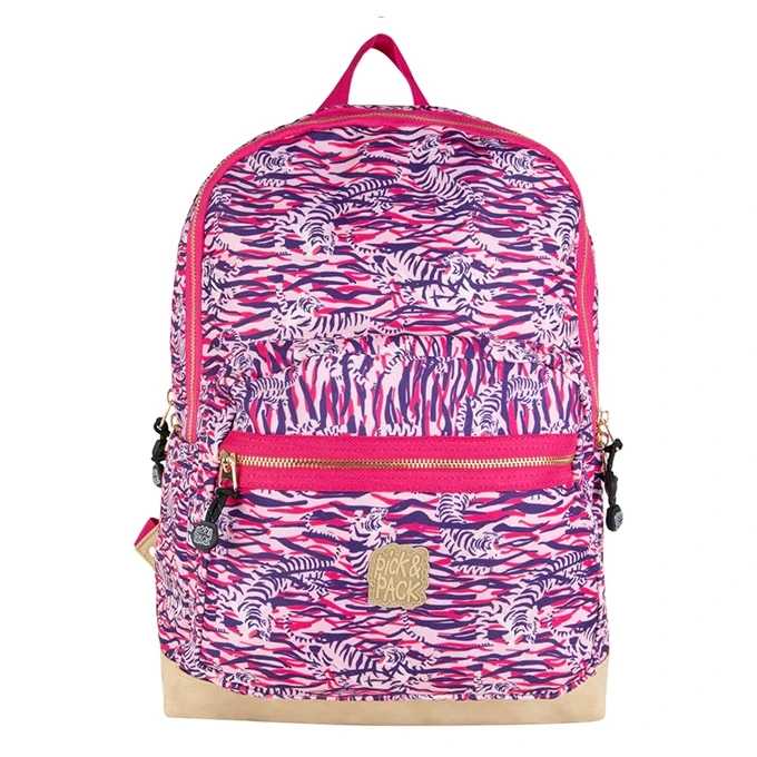 Pick & Pack Tiger Skin Backpack L Rosa 3 Pick & Pack Tiger Skin Backpack L Rosa