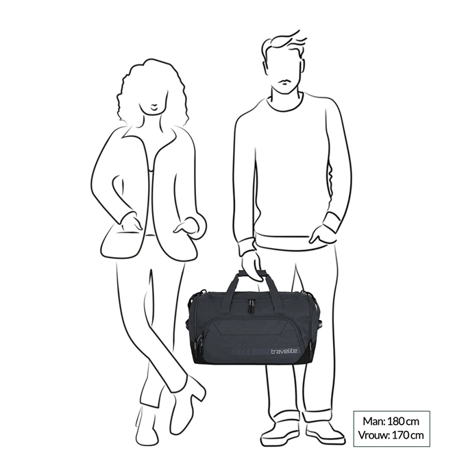 Travelite Kick Off Duffle M Red 4 Travelite Kick Off Duffle M Red - Afbeelding 2