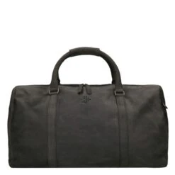 Tassen Verkoopwinkel 6 Travelbags The Base Leather Weekender Black